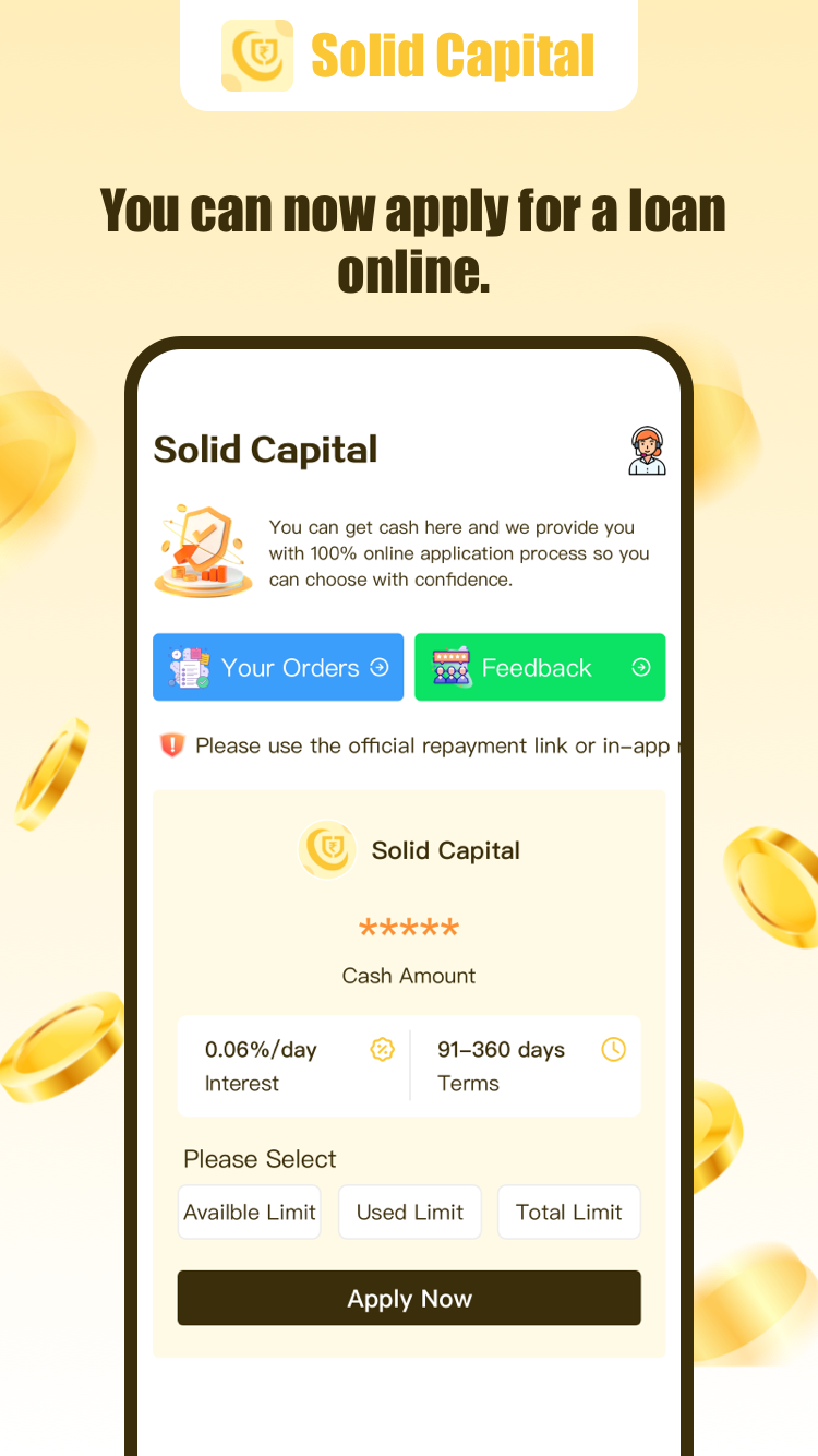 Solid Capital app screen